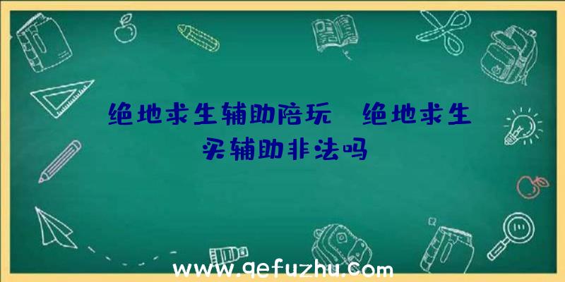 「绝地求生辅助陪玩」|绝地求生买辅助非法吗